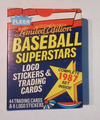 1987 fleer limited edition baseball cards value 1987 Fleer Baseball Cards Limited Edition Boxed Set Baseball Superstars 44 Cards