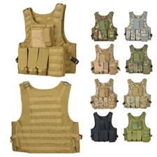 Military Tactical Vest Molle Combat Assault Plate Carrier Vest CS Field Battle