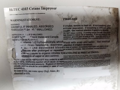 DIESEL CETANE IMPROVER BULK SELL PER GALLON