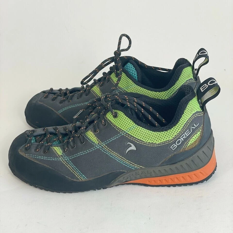 Sapatos de caminhada Boreal Flyers ventilação masculino tamanho 6 cinza verde leve ao ar livre - Imagem 4 de 4