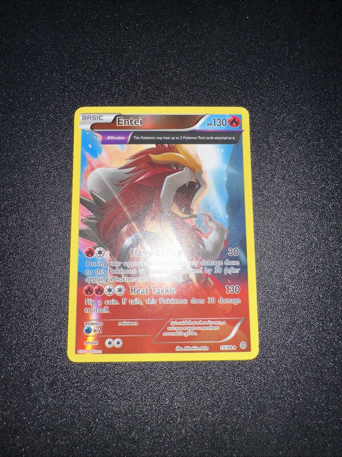 Pokémon TCG Entei 15/98 Ancient Origins Reverse Holo Rare NM/LP