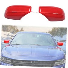 for Charger Rearview Mirror Rear View Mirror Side Mirror Cover Decoration Red