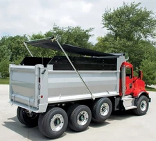 Complete Electric Aluminum 4-Spring Dump Truck Tarp System 600W 50:1 Tarp Motor