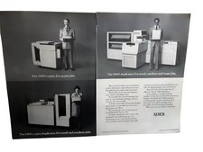 1977 Xerox 3400 5400 9400 Copier Duplicator Vintage 3 Page Print Ad