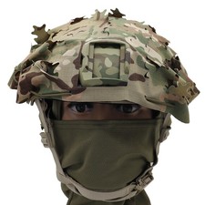 FAST Tactical Helmet Cover Camo Scallop Cut Laser Cut Nylon Airsoft Hunting