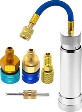 gohantee AC Oil Injector Kit for R1234YF, R134A, R410A, HVAC Dye Oil... 