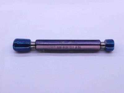 1/2 20 UNF 2B LEFT HAND THREAD PLUG GAGE .5 GO NO GO P.D.'S = .4675 & .4731 L.H.