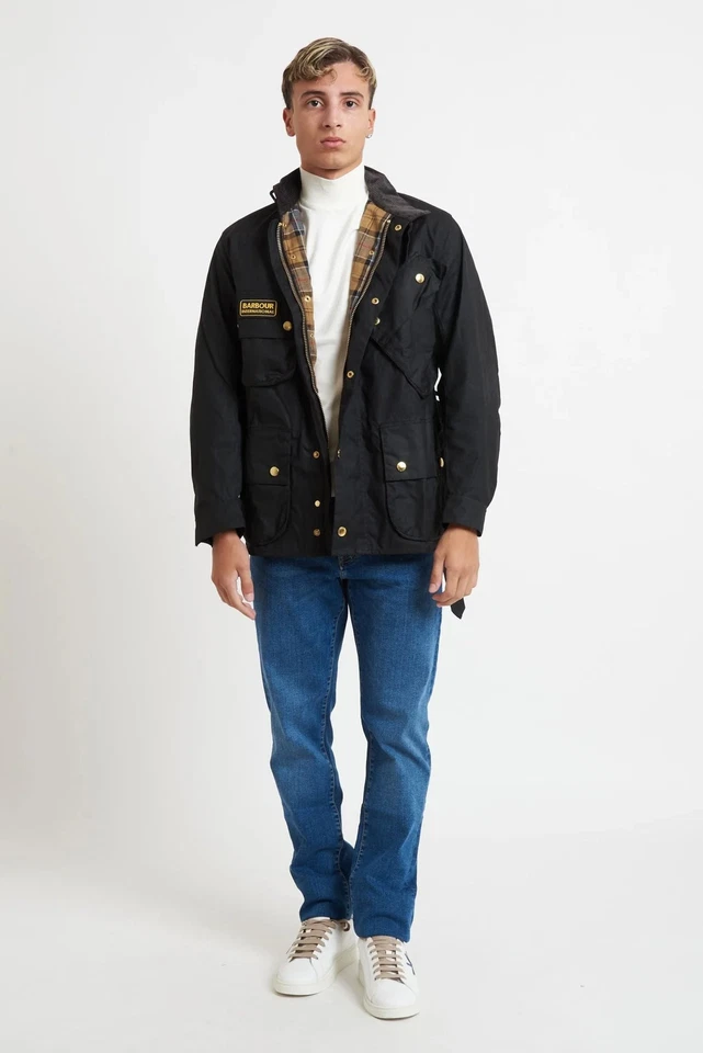 Giacca BARBOUR INTERNATIONAL Uomo in Cotone Cerato MODELLO 4BK51 - Immagine 2 di 4