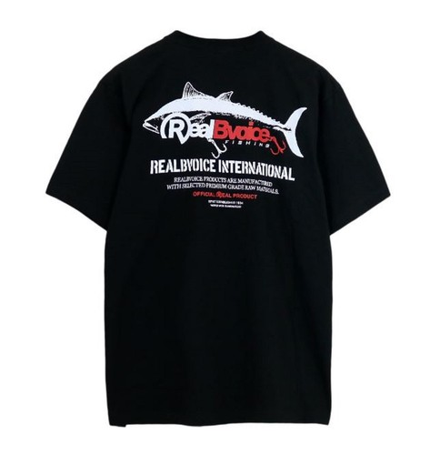 Real B Voice FH-003 T-Shirt Short Sleeve Tuna Size L Black (1295) - Picture 2 of 6