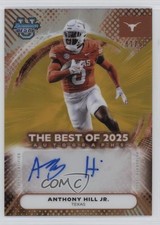 2025 Bowman U Best of 2025 Gold Refractor 41/50 Anthony Hill Jr #BOA-AH Auto
