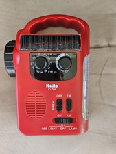 New Kaito Solar Lantern AM FM Radio Flashlight Crank For Camping or Emergency 