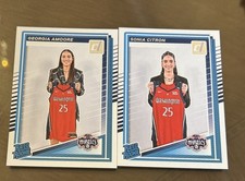 Sonia Citron + Georgia Amoore Washington Mystics 2025 Donruss WNBA Rated Rookie