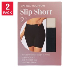 Carole Hochman Women's 2 pack Light Smoothing Slip Short