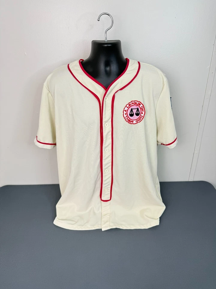 Disfraces divertidos para hombre A League of Their Own Jersey Camisa Adulto Disfraz Crema Talla XL Foto 2 de 4