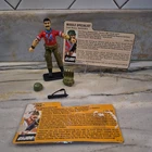 G.I. Joe 1985 Bazooka with 2 File Cards 100% Complete has cracked elbow