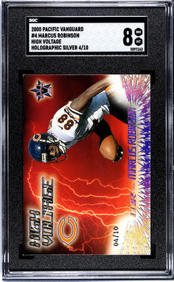 Marcus Robinson 2000 Pacific Vanguard High Voltage Holographic Silver /10 SGC 8