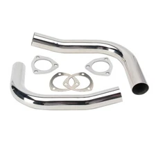 Stainless Steel Hugger Header Extension Kit, Polished