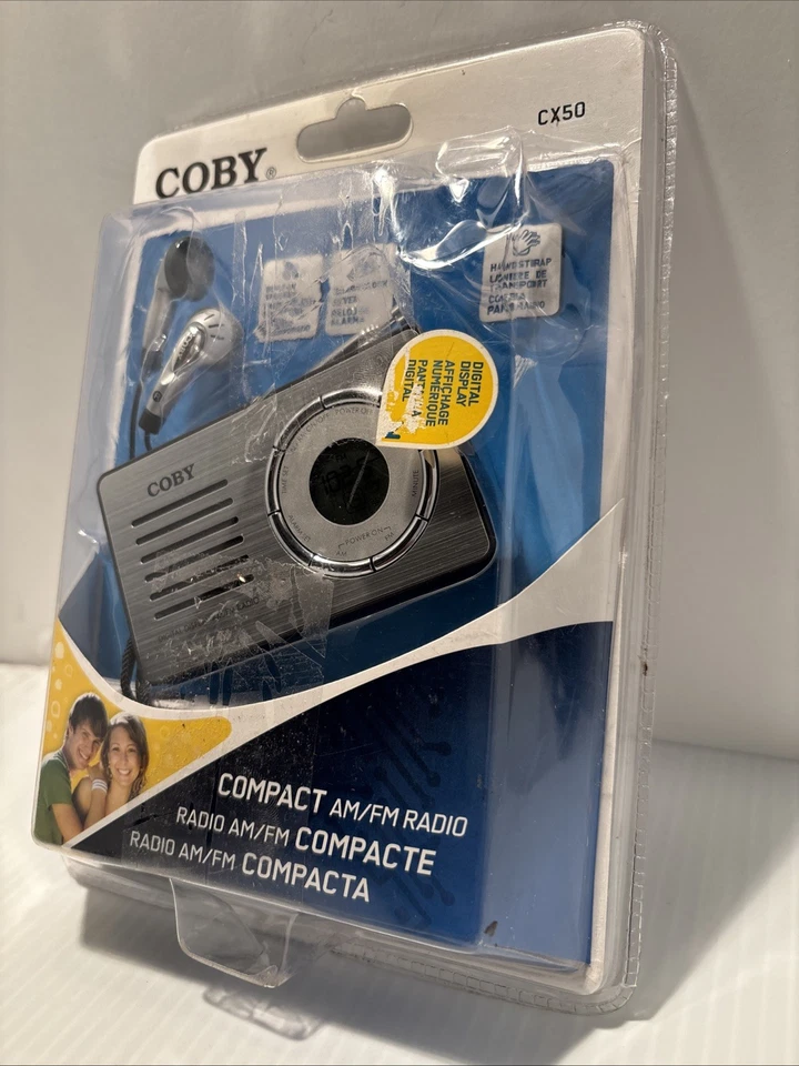 COBY COMPACT AM/FM RADIO CX50  (74) - Image 2 of 4