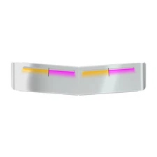 TSUN-K52APK KW. 13″ Curved Glass Post-Mount Louvered Sun Visor – Dual Glow S