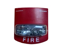 Simplex 4906-9101 Fire Alarm Strobe Wall Red (SmartSync)