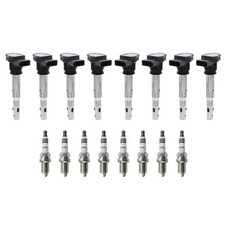 Eldor 8 Ignition Coils NGK Iridium IX Spark Plugs Kit for Audi RS5 4.2L V8 13-15