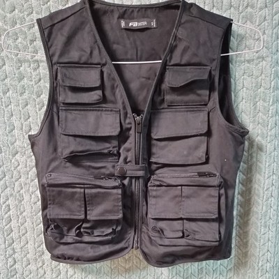 Schwarze Weste mit vielen Taschen Überlebensweste    FB Sister  Gr. S