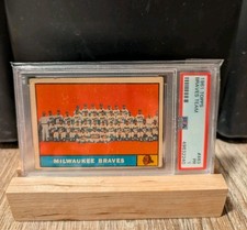 1961 Topps Milwaukee Braves #463 PSA 1 PR Aaron Matthews Spahn Team Card