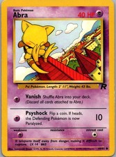 Abra 49/82 Common Team Rocket Pokemon Unlimited Heavily Played