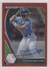 2021 Panini Prizm Draft Picks Red 42/50 Carson Williams #PDP28 Auto 0i1b
