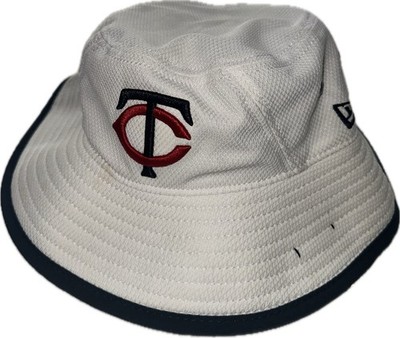 Minnesota Twins New Era White Bucket Hat New One Size Fits All
