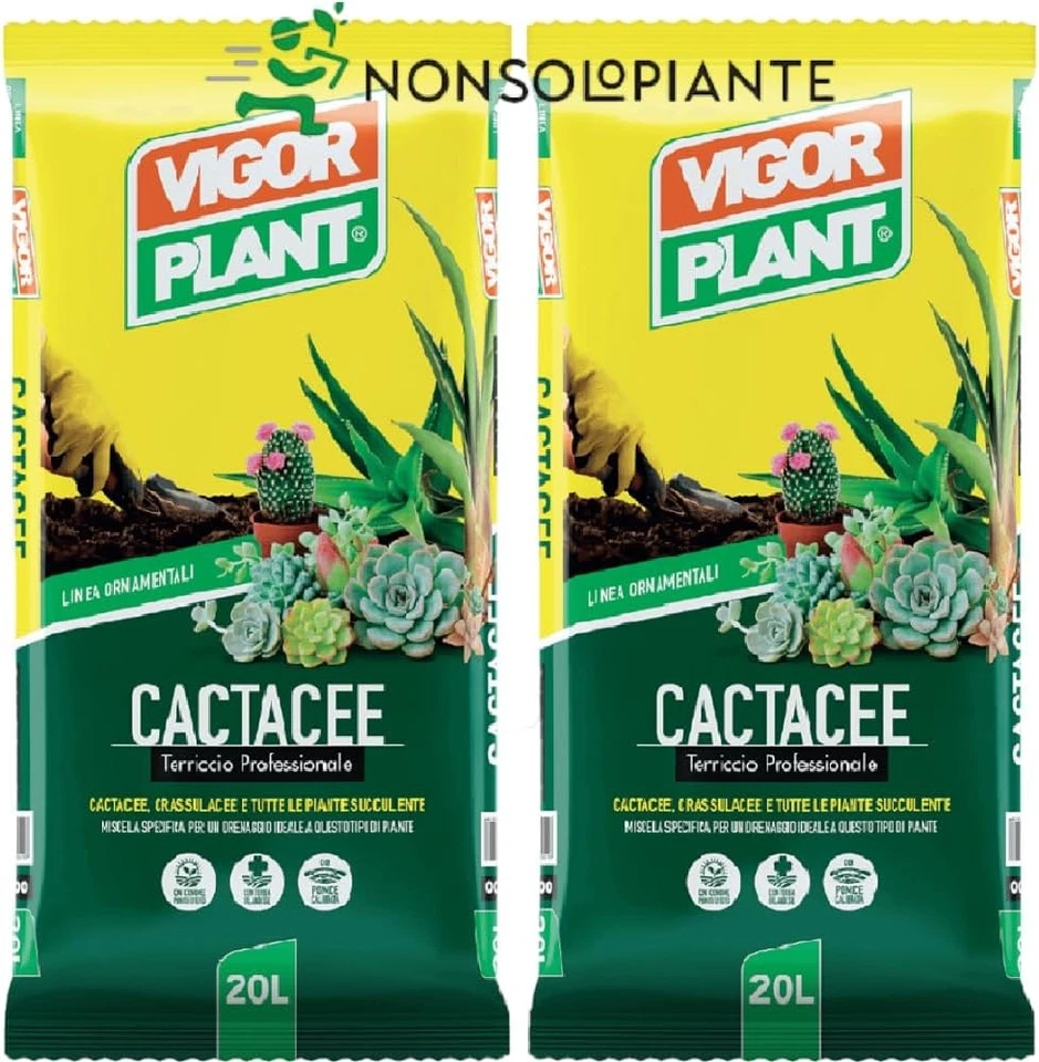 VIGORPLANT 2 CONFEZIONI DI VIGOR PLANT | CACTACEE | 2 CONFEZIONI DA 20 LITRI |