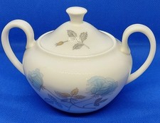 Wedgwood Ice Rose Bone China Lidded Sugar Bowl Vintage Gift