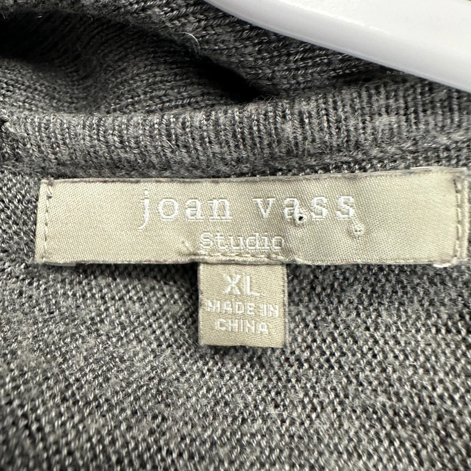 Top túnica Joan Vass Lagenlook para mujer talla XL gris cápsula minimalista contemporánea Foto 3 de 4