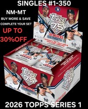 2026 TOPPS SERIES 1 BASEBALL CARD - SINGLES - COMPLETE YOUR SET -  NM-MT  #1-350