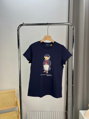 Bear T-shirt Polo Cotton BLEND, Size L jumper RL , BLUE