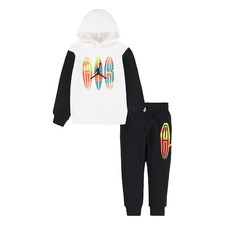 Jordan Kids MJ MVP Blocked Fleece Set - Black
