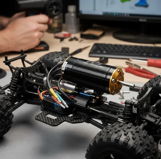 TP Power TP5870 Brushles Motor 58*122mm for 1/5 RC Car Boat 56118 70125SD etc - Image 2 of 3