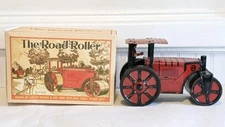Marx  Red Road Roller With Original Driver Wind Up Works. Reproduction Box 1919