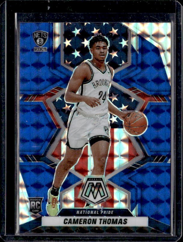 2021-22 Panini Mosaic #255 Cameron Thomas Blue #/99