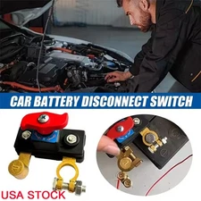 Car Battery Disconnect Isolator Cut Off Switch 12/24V Universal Battery Terminal