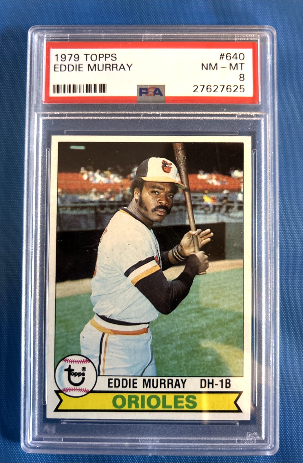 1979 TOPPS #640 EDDIE MURRAY PSA 8