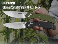 8CR Blade Folding Pocket Knife, 4.85" G10 Handle, Crossbar Lock Folding Knives