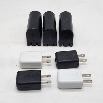 Barnes And Noble Nook AC Adapter Charging Bricks Genuine Black White Lot Of 7