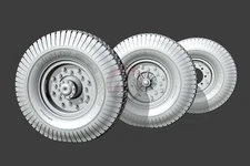 Resicast 1/35 British Austin K2/Y Sagged Wheels (Early Dunlop) (Airfix) 352469