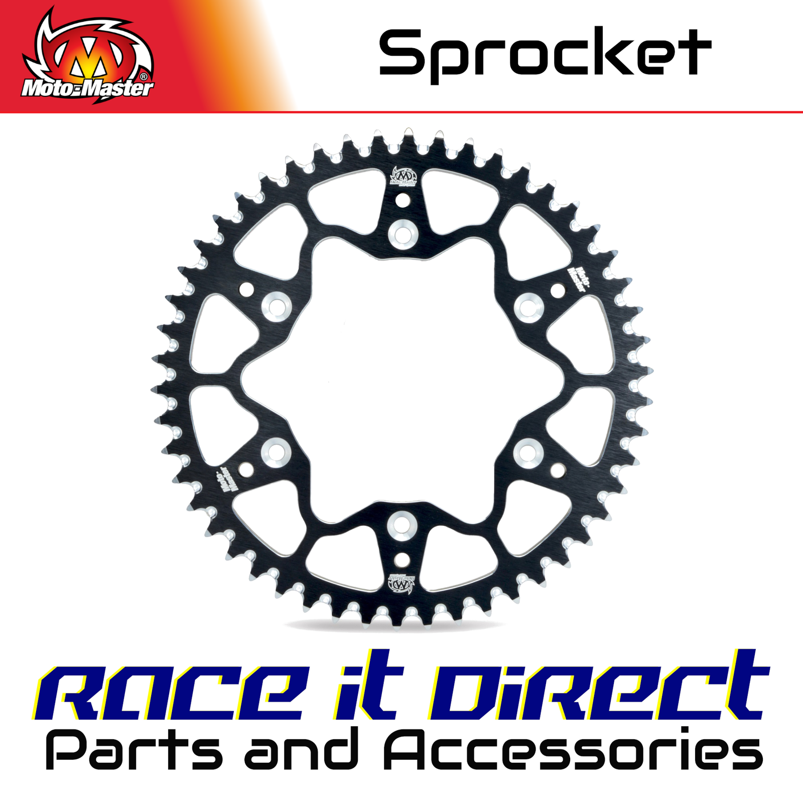 Sprocket for HONDA CR 250 R 1984-2007 Rear Alu Black 50T MotoMaster