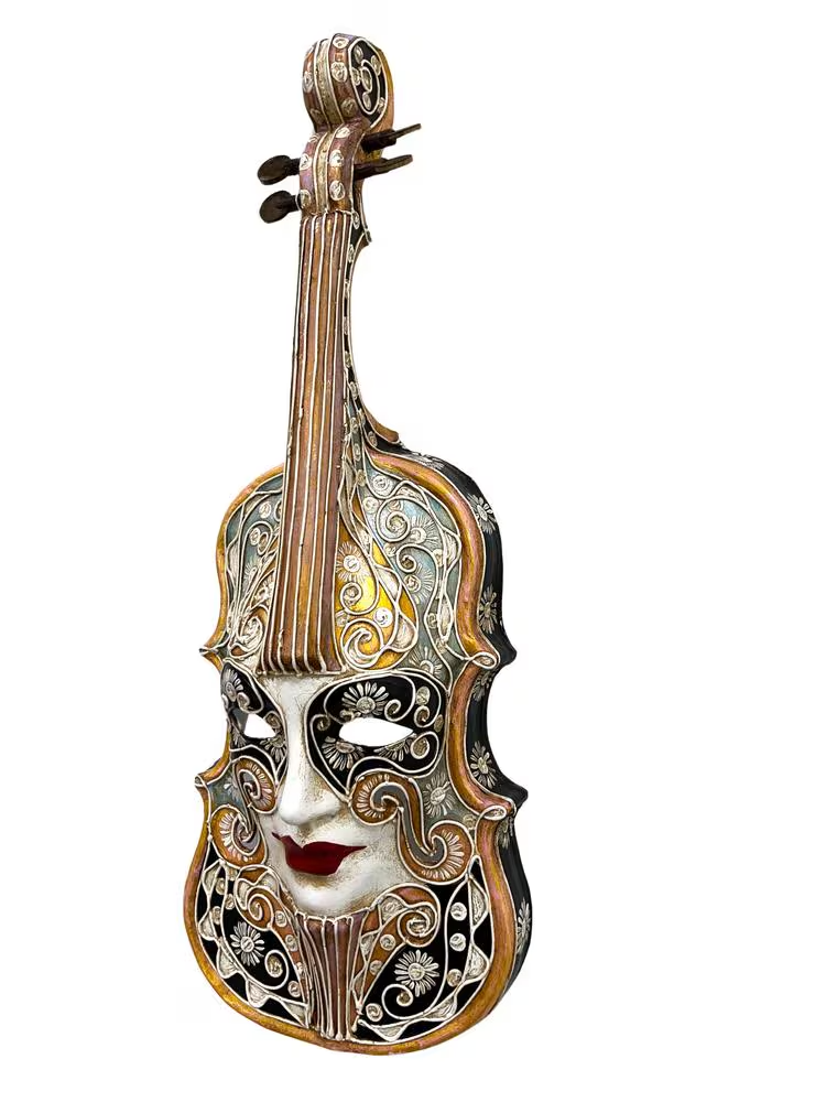Venetian Violin Mask Wall Art