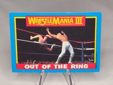 1987 Topps WWF/WWE #55 Out Of The Ring Ricky Steamboat / Randy Savage