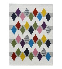 Hand Tufted Nz Wool Rug Color Multicolor Bedroom Handmade Design Carpet Rug