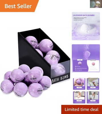 #ad #ad Lavender Bath Bombs Gift Set 10 Handmade 3.5 oz Relaxing Spa Essentials $39.99