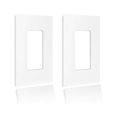 Decora Screwless Wall Plate,1-Gang Cover for Decorator Receptacle Outlet Sw...